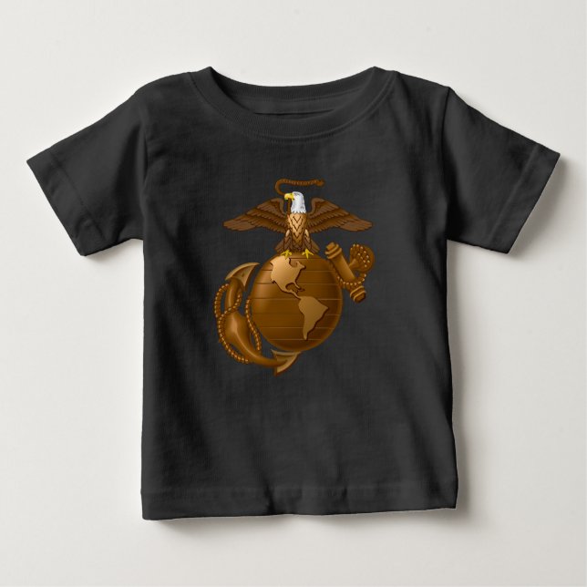 T-shirt Pour Bébé EGA couleur complète - Bronze (Devant)