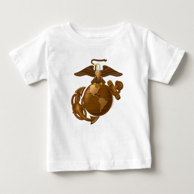 T-shirt Pour Bébé EGA couleur complète - Bronze (Devant)