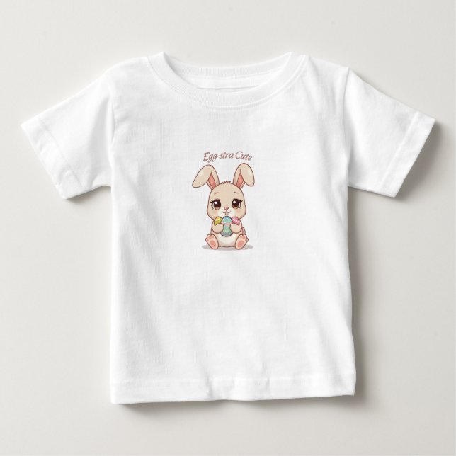 T-shirt Pour Bébé Egg-stra Cute (Devant)
