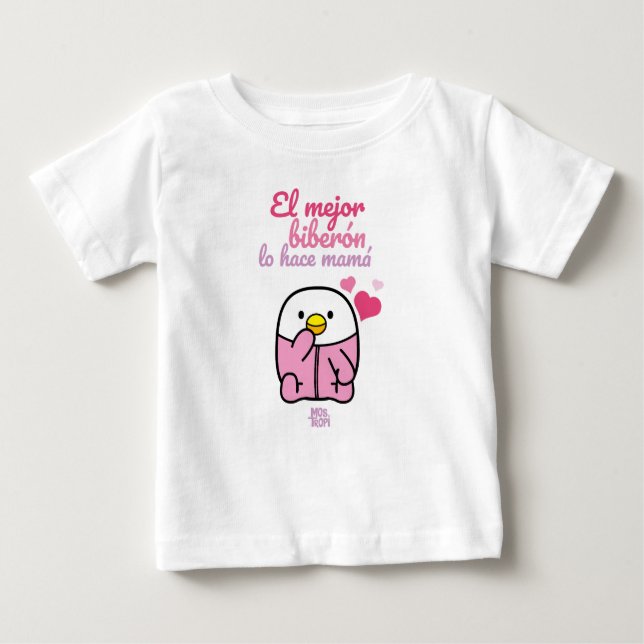 T-shirt Pour Bébé │El mejor biberón lo hace mamá (Devant)