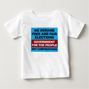 T-shirt Pour Bébé Élections libres et équitables