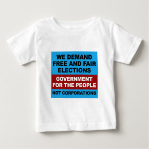 T-shirt Pour Bébé Élections libres et équitables