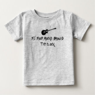 T-shirt Pour Bébé electric_guitar_black, MA MÈRE ROCHE AUTOUR DE LA