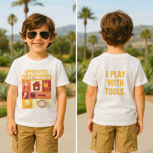 T-shirt Pour Bébé Electricien Professionnel Iconique Conçu