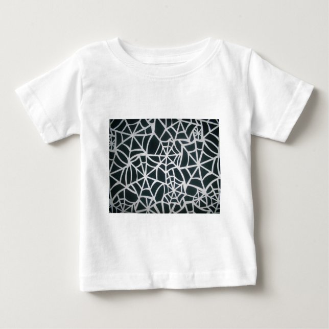 T-shirt Pour Bébé Élégance classique Belle Web art noir et blanc (Devant)