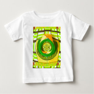 T-shirt Pour Bébé Elégance d'or : Beau art rose jaune africain