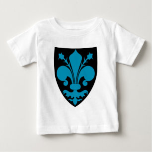T-shirt Pour Bébé Élégant bouclier médiéval Fleur De Lis