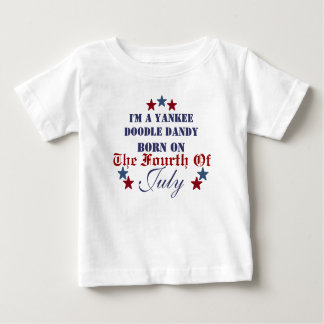 T-SHIRT POUR BÉBÉ ÉLÉGANT DE GRIFFONNAGE DE YANKEE SOUTENU SUR LE