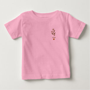 T-shirt Pour Bébé Élégant sweatshirt brodé floral – Minimaliste