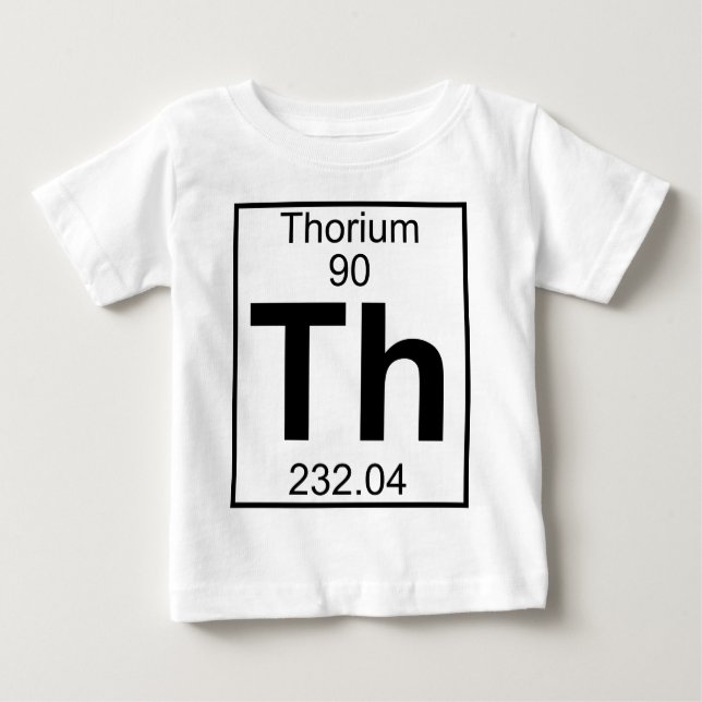 T-shirt Pour Bébé Élément 090 - Th - thorium (plein) (Devant)
