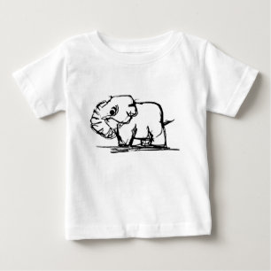 T-shirt Pour Bébé Eléphant