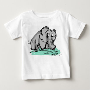T-shirt Pour Bébé Éléphant