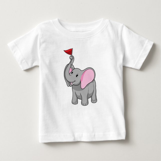 T-shirt Pour Bébé Elephant (Devant)