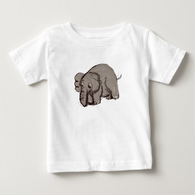 T-shirt Pour Bébé Elephant (Devant)