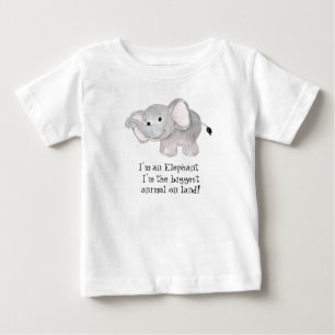 T-shirt Pour Bébé Éléphant aquarelle fantaisiste