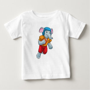 T-shirt Pour Bébé Elephant au football