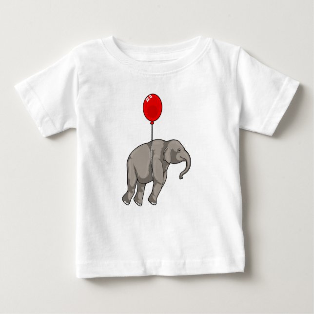 T-shirt Pour Bébé Eléphant avec ballon (Devant)