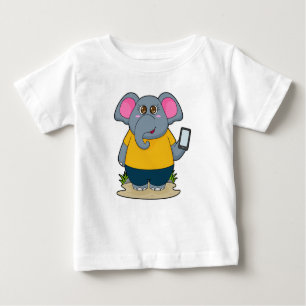 T-shirt Pour Bébé Eléphant avec mobile