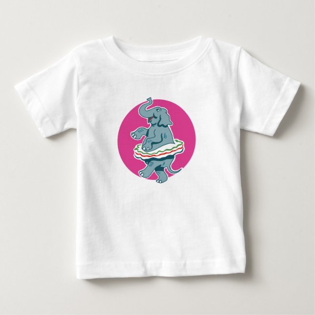 T-shirt Pour Bébé Eléphant dansant (Devant)