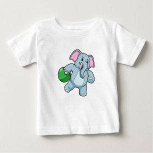 T-shirt Pour Bébé Éléphant de bowling