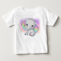 ÉLÉPHANT GRIS ADORABLE AUX OREILLES COLORÉES