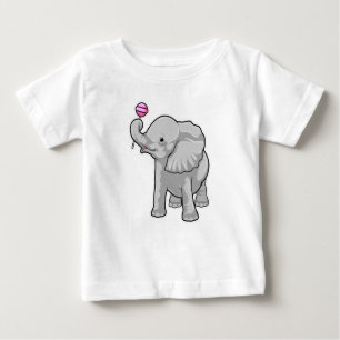 T-shirt Pour Bébé Eléphant Lollipop