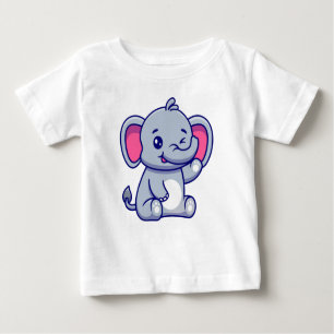 T-shirt Pour Bébé Eléphant mignon