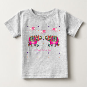 T-shirt Pour Bébé Eléphant mignon Artsy Toddler