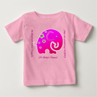 T-shirt Pour Bébé Elephant N'Oublie Jamais (Personnalisé Sur Place)