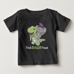 T-shirt Pour Bébé Elephant Trick Rawr Treat T-rex costume maman