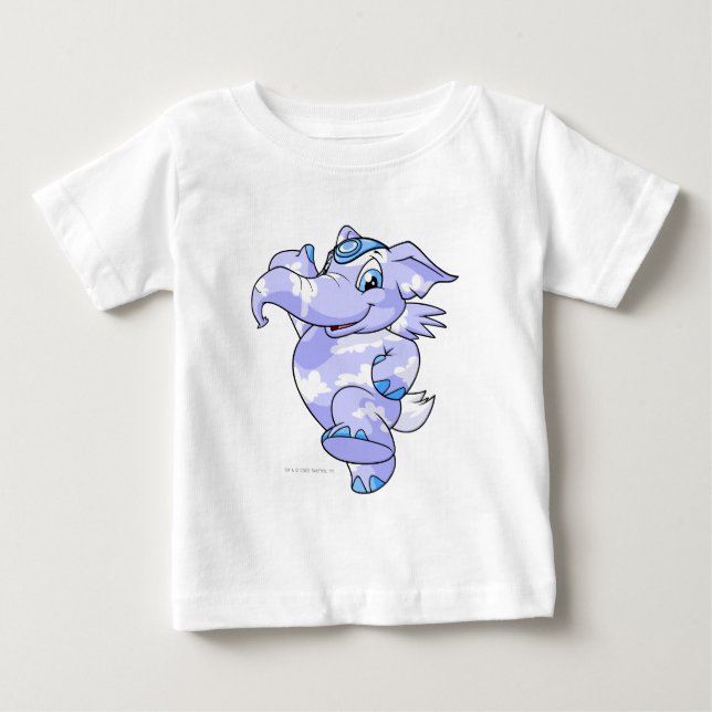 T-shirt Pour Bébé Eléphante Cloud (Devant)