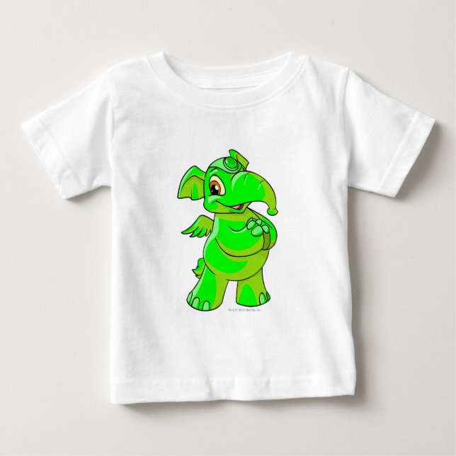 T-shirt Pour Bébé Eléphante Glisser.Pn (Devant)