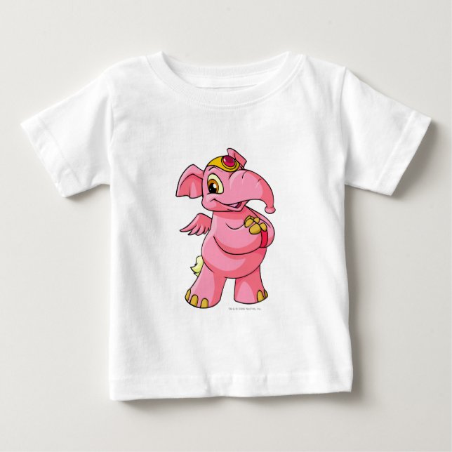 T-shirt Pour Bébé Elephante rose (Devant)