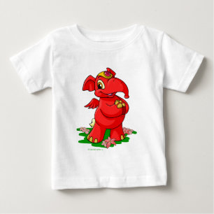 T-shirt Pour Bébé Elephante rouge joyeux dans Shenkuu