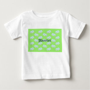 T-shirt Pour Bébé Eléphants dans l'herbe t-shirt bébé