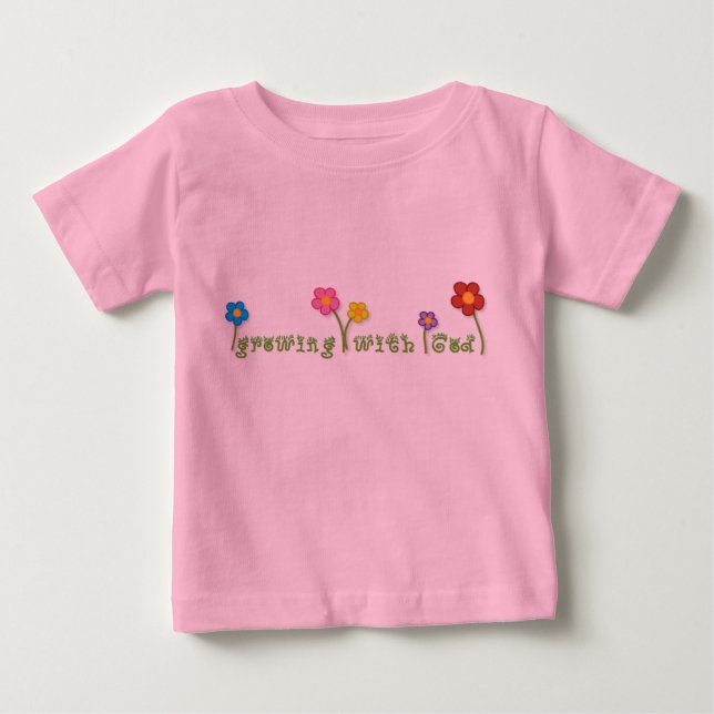 T-shirt Pour Bébé Élevage avec la pièce en t chrétienne de bébé de (Devant)