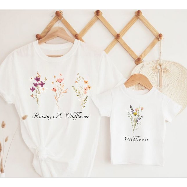 T-shirt Pour Bébé Élever un Fleur sauvage et un Fleur sauvage (Créateur téléchargé)
