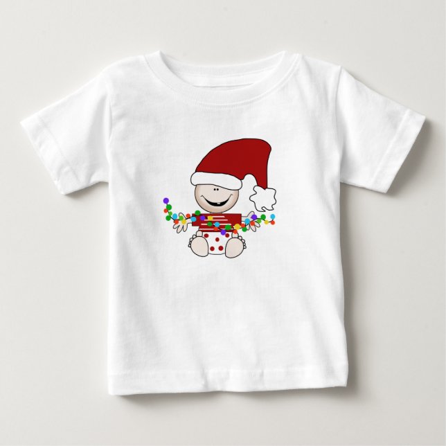 T-shirt Pour Bébé Elfe bébé avec lumières (Devant)
