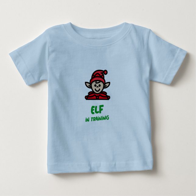 T-shirt Pour Bébé Elfe en formation (Devant)