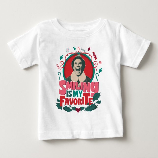 T-shirt Pour Bébé Elfe - Sourire est mon préféré (Devant)