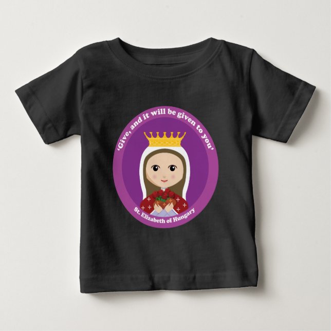 T-shirt Pour Bébé Élisabeth de Hongrie (Devant)
