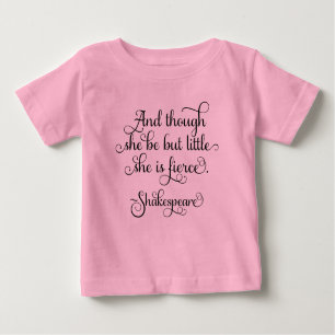 T-shirt Pour Bébé Elle est peut-être petite, mais elle est féroce. S