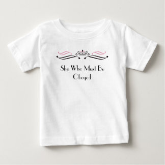 T-shirt Pour Bébé Elle Qui Doit Être Obéi Tiara Crown Shirt