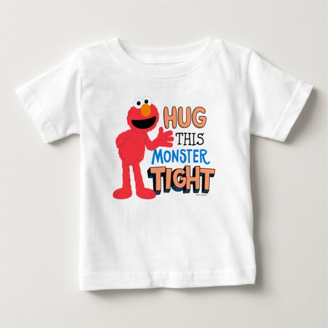 T-shirt Pour Bébé Elmo | Enserrez ce monstre serré (Devant)