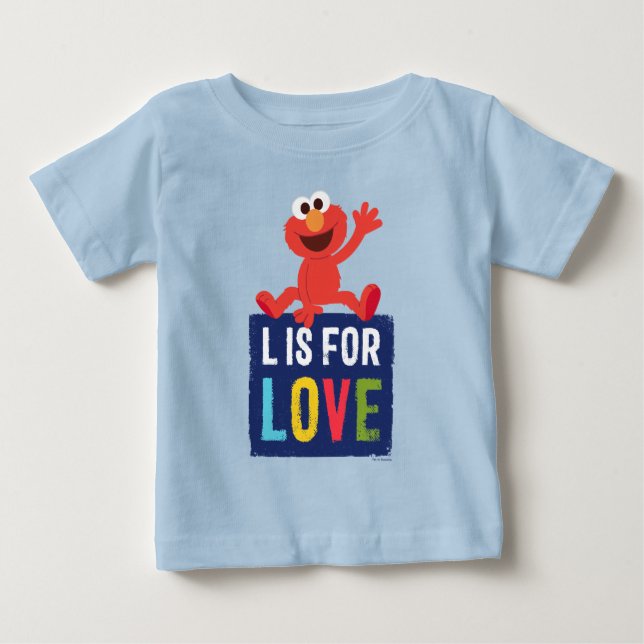 T-shirt Pour Bébé Elmo | L pour Amour (Devant)
