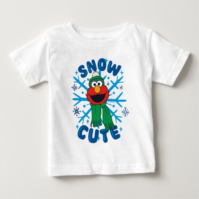 T-shirt Pour Bébé Elmo Snow Cute (Devant)