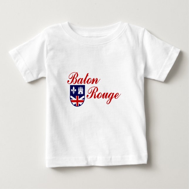 T-shirt Pour Bébé Emblème de Baton Rouge, Louisiane T-shirt bébé (Devant)