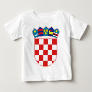 T-shirt Pour Bébé emblème de la Croatie