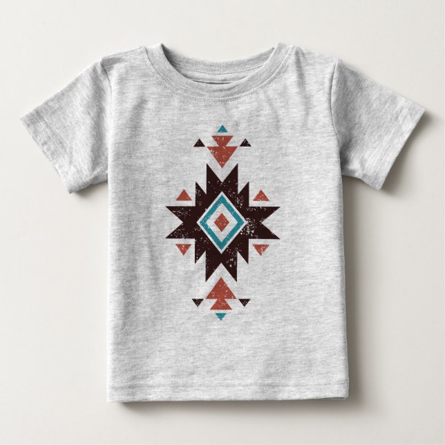 T-shirt Pour Bébé Emblème diamant boho (Devant)