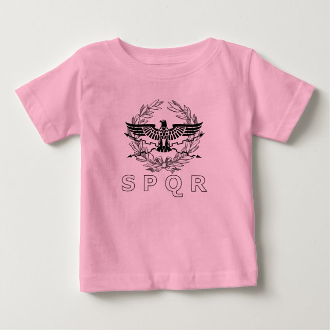 T-shirt Pour Bébé Emblème du SPQR de l'Empire romain (Devant)